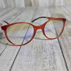 ICU Eyewear Screen Vision Youth Blue Light Glasses Orange Round Kids 7736080XT